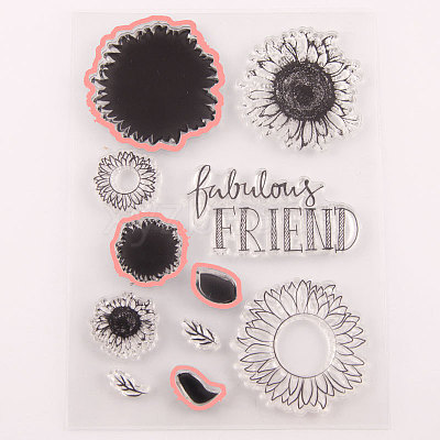 Clear Silicone Stamps and Carbon Steel Cutting Dies Set DIY-F105-09-1