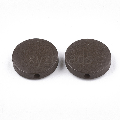 Painted Natural Wood Beads WOOD-S049-02B-01-1