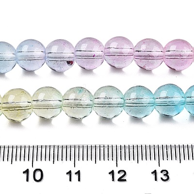 Baking Paint Transparent Glass Beads DGLA-M001-8mm-03-1
