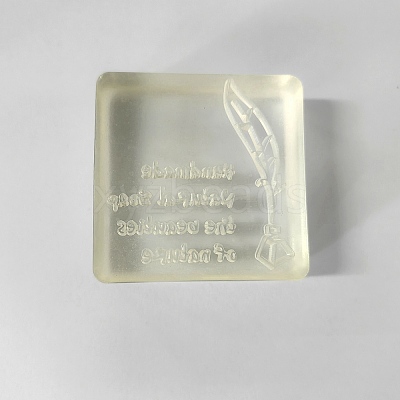 Transparent Resin Stamps SOAP-PW0001-175B-04-1