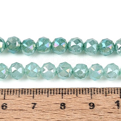 Anti-Tarnish Electroplate Glass Beads Strands GLAA-N064-6mm-08-1