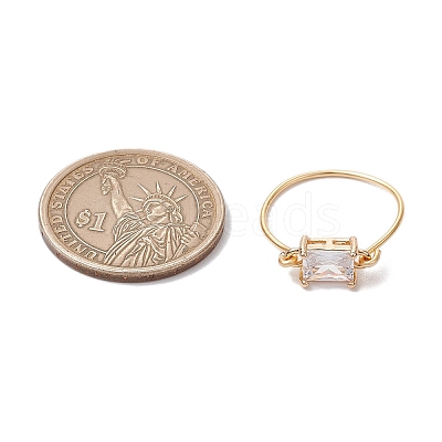 Transparent Glass Finger Rings RJEW-JR00869-01-1