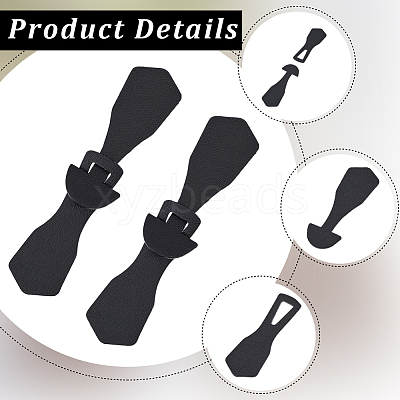 8Pcs 1-Hole PU Leather Buttons FIND-GF0008-82C-1