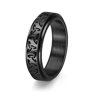Rotatable Stainless Steel Finger Ring PW-WGB0425-26-1