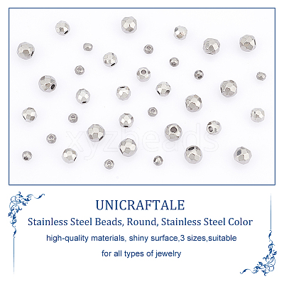 36Pcs 3 Style 201 Stainless Steel Beads STAS-UN0045-50-1