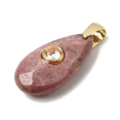 Natural Rhodonite Pendants LS-G-C282-02F-1