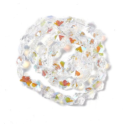 Faceted Glass Beads Strands EGLA-E030-01A-1