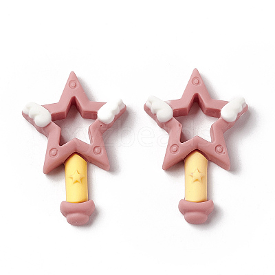 Opaque Resin Cabochons RESI-G036-G04-1