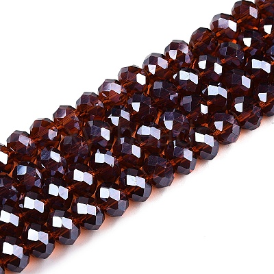 Electroplate Glass Beads Strands EGLA-A034-T10mm-A36-1
