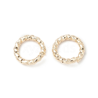 Brass Twisted Open Jump Rings X-KK-WH0060-02B-G-1
