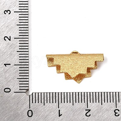 Brass Ribbon Crimp Ends X-KK-G385-01LG-1