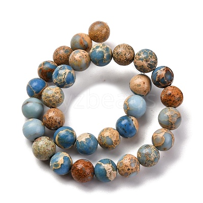 Dyed Natural Regalite/Imperial Jasper/Sea Sediment Jasper Beads Strands G-B124-C02-15-1
