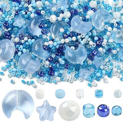 Mixed Styles Glass Beads Strands EGLA-FS0002-63C-1