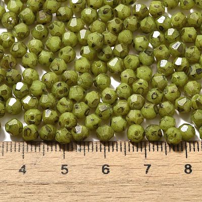 Picasso Baking Paint Glass Seed Beads SEED-A032-02A-02-1