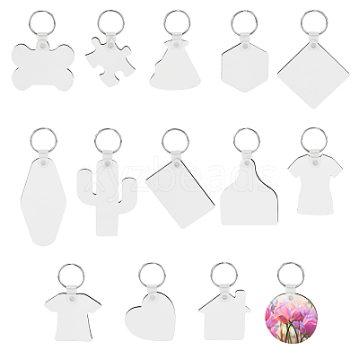 Sublimation Double-Sided Blank MDF Keychains KEYC-GA0001-38-1