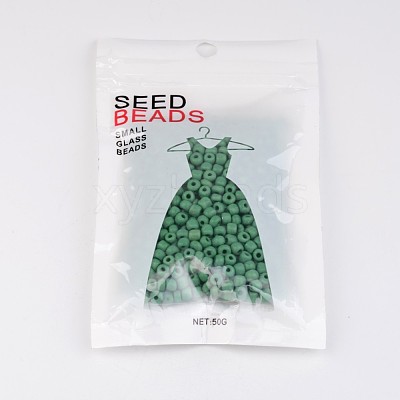 6/0 Opaque Colours Round Glass Seed Beads X-SEED-A010-4mm-47-1
