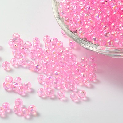 Eco-Friendly Transparent Acrylic Beads X-PL733-5-1