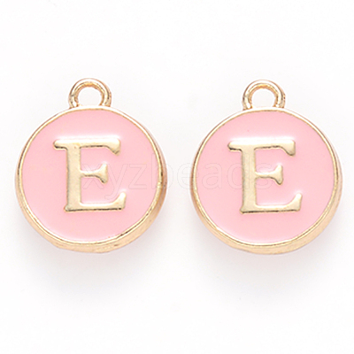 Golden Plated Alloy Enamel Charms ENAM-S118-07E-1