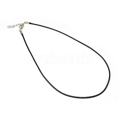 Waxed Cord Necklace Making NJEW-R229-1.5mm-1