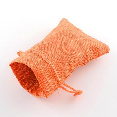 Burlap Packing Pouches Drawstring Bags ABAG-Q050-7x9-11-1