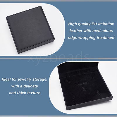 PU Leather Jewelry Set Storage Gift Box CON-WH0104-09-1