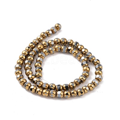 Electroplated Non-magnetic Synthetic Hematite Beads Strands G-G862-02G-1
