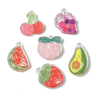 Transparent Acrylic Pendants SACR-P032-04-1