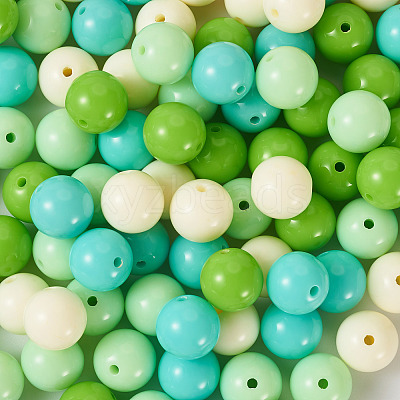 Opaque Acrylic Beads OACR-TAC0014-06D-1