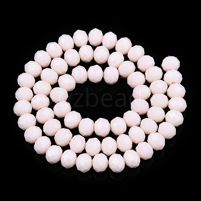 Opaque Solid Color Glass Beads Strands EGLA-A034-P1mm-D33-1