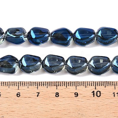 Electroplate Glass Beads Strands EGLA-T021-08J-1