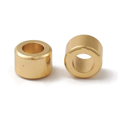 Rack Plating Brass European Beads X-KK-G452-37G-1