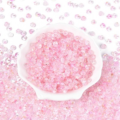 Baking Paint Transparent Glass Beads DGLA-T004-07K-1