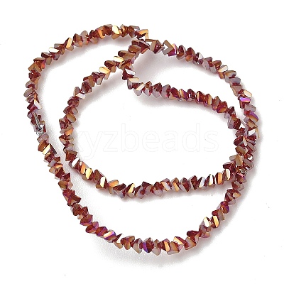 Electroplate Transparent Glass Beads Strands EGLA-P061-04C-AB03-1