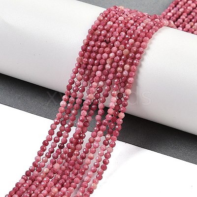 Natural Rhodonite Beads Strands G-P553-G06-01-1