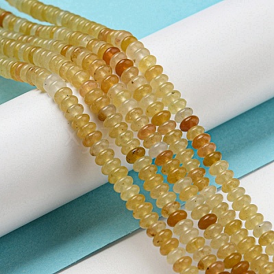 Natural Yellow Aventurine Beads Strands G-K343-C02-03-1