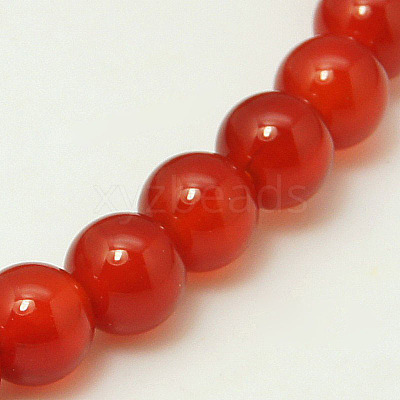Natural Carnelian Beads Strands G-G338-4mm-01-1