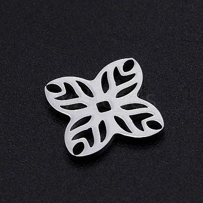 Non-Tarnish 201 Stainless Steel Filigree Joiners Links STAS-S105-JN887-1-1