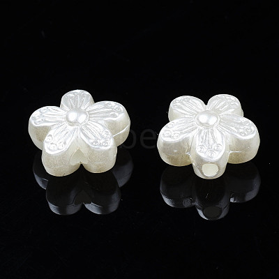 ABS Plastic Imitation Pearl Beads KY-S163-445-1