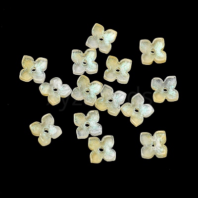 Dyed & Heated Glass Bead Caps GLAA-Z019-01F-1