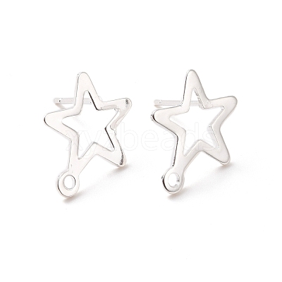 201 Stainless Steel Stud Earring Findings STAS-K241-08S-1