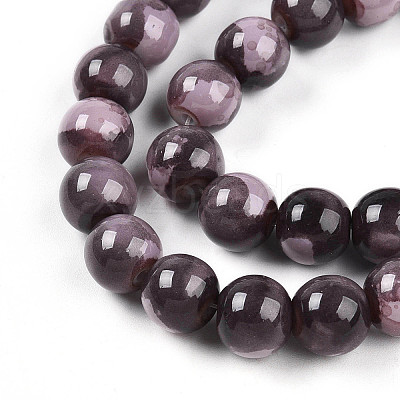 Baking Paint Glass Beads X1-DGLA-N003-10mm-C09-1