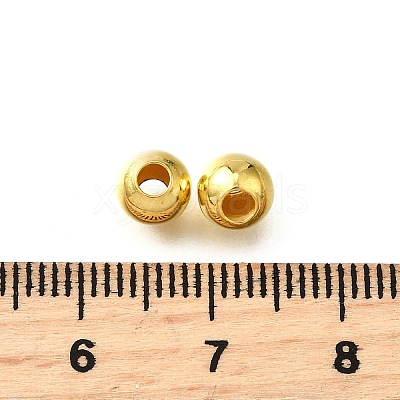 Brass Smooth Round Beads EC400-4G-1