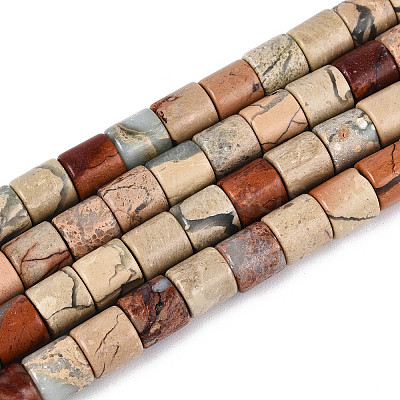 Natural Shoushan Stone Beads Strands G-T141-92A-1