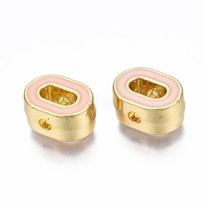 Rack Plating Alloy Enamel Beads ENAM-S122-033O-NR-1