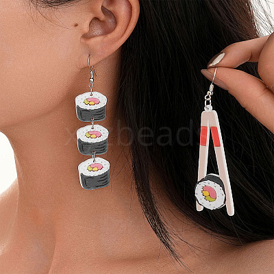 Acrylic Dangle Earrings WGAF2AE-01-1