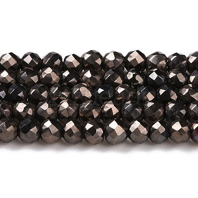 Electroplate Glass Beads Strands GLAA-H021-01B-FP06-1
