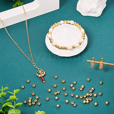 Rack Plating Brass Beads KK-TA0001-88G-04-1