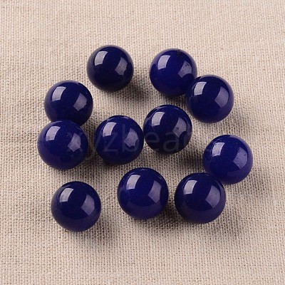 Natural White Jade Round Ball No Hole Beads X-G-I170-16mm-12-1-1