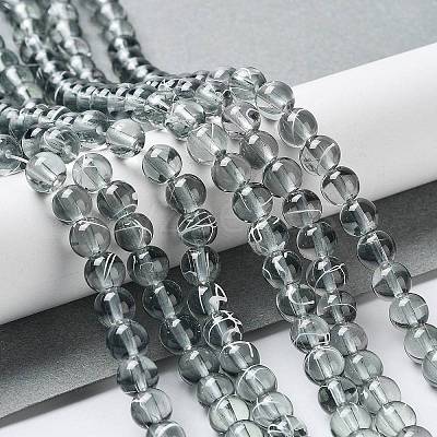 Drawbench Transparent Glass Beads Strands GLAD-Q012-6mm-09-1