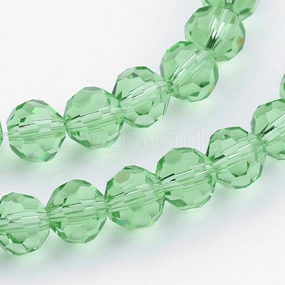 Transparent Glass Bead Strands X-GLAA-G013-6mm-55-1